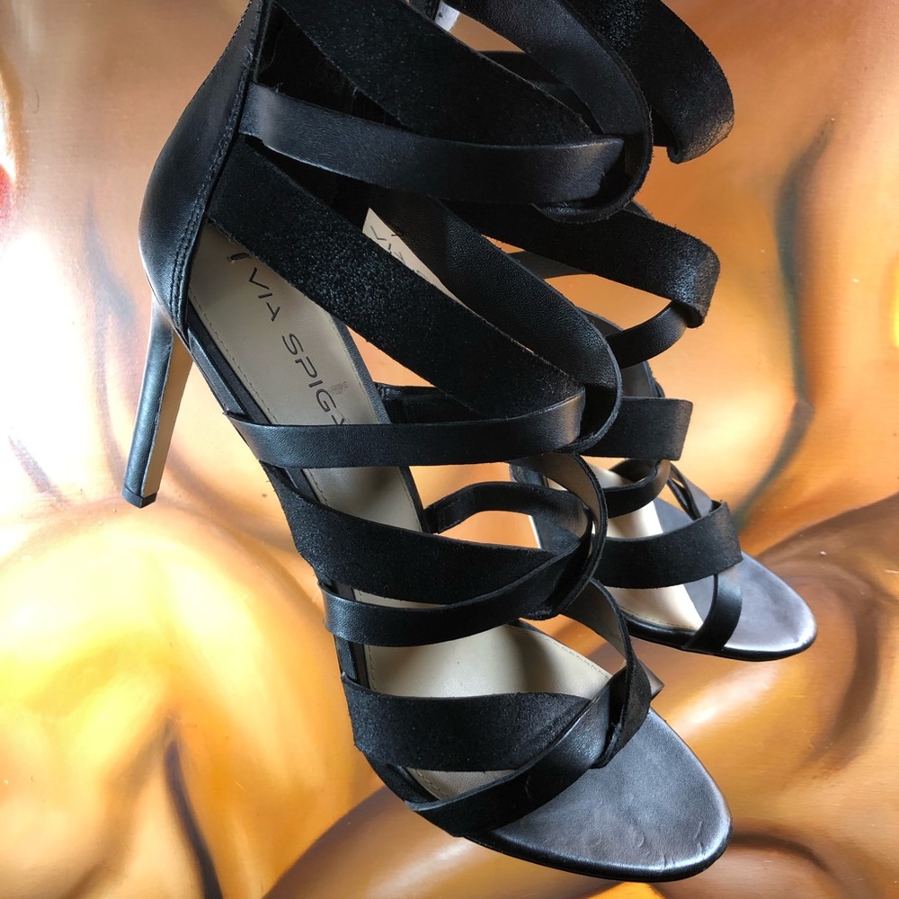 Strappy leather Via Spiga Heels
